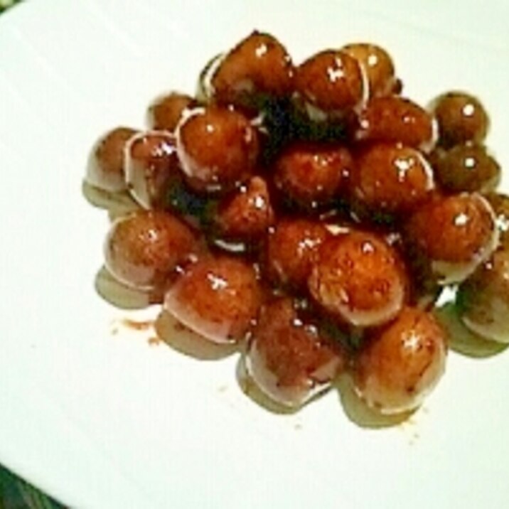 フライパンで簡単 むかごの煎り煮 レシピ 作り方 By 酔いどれんぬ 楽天レシピ
